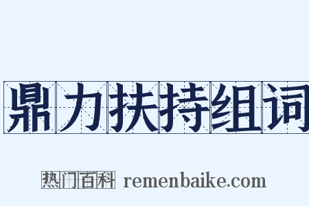 鼎力扶持组词是什么意思的图片
